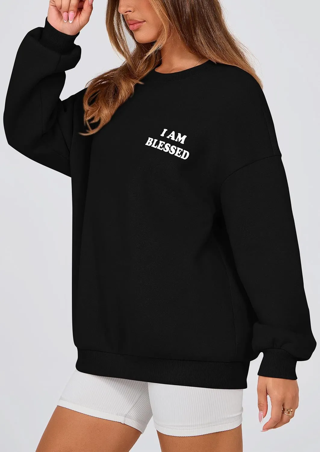 PRETTYGARDEN Women's Fall Fashion Oversized Sweatshirts Casual Crewneck Long Sleeve Graphic Pullover Tops Shirt