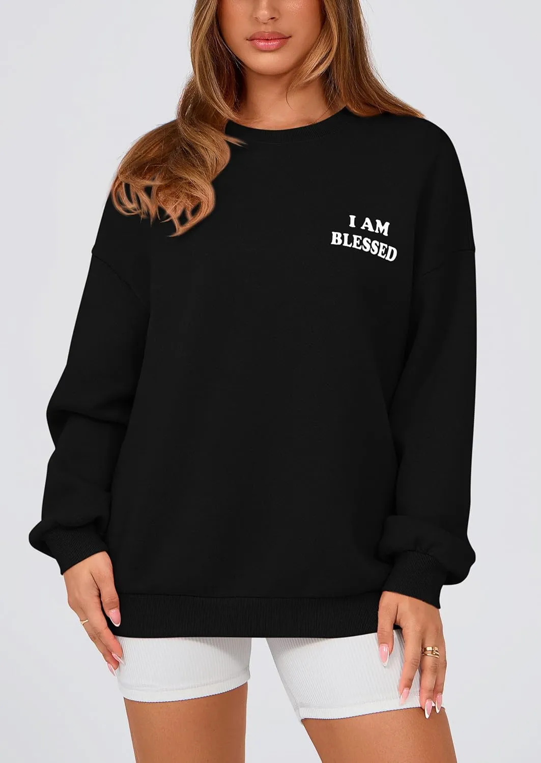 PRETTYGARDEN Women's Fall Fashion Oversized Sweatshirts Casual Crewneck Long Sleeve Graphic Pullover Tops Shirt
