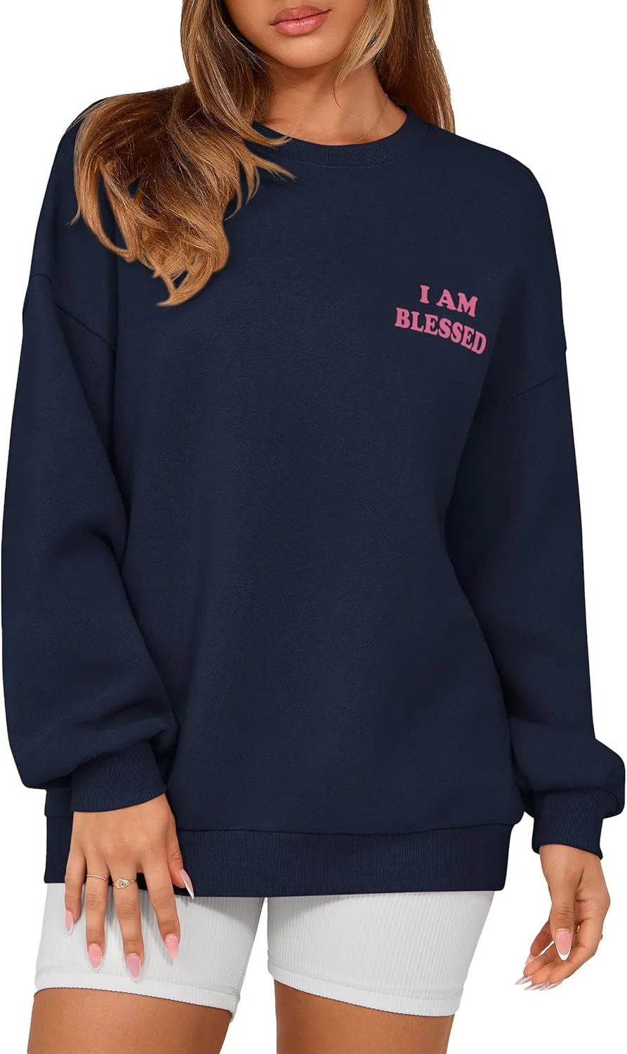 PRETTYGARDEN Women's Fall Fashion Oversized Sweatshirts Casual Crewneck Long Sleeve Graphic Pullover Tops Shirt