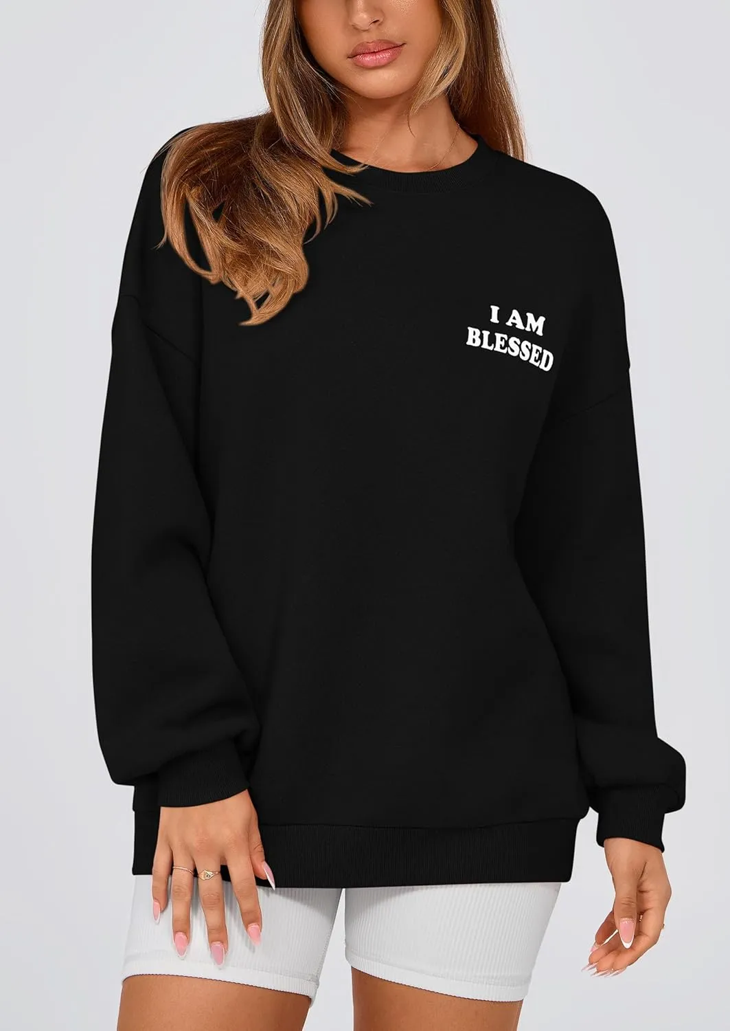 PRETTYGARDEN Women's Fall Fashion Oversized Sweatshirts Casual Crewneck Long Sleeve Graphic Pullover Tops Shirt