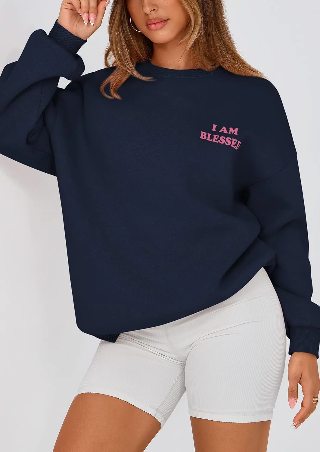 PRETTYGARDEN Women's Fall Fashion Oversized Sweatshirts Casual Crewneck Long Sleeve Graphic Pullover Tops Shirt