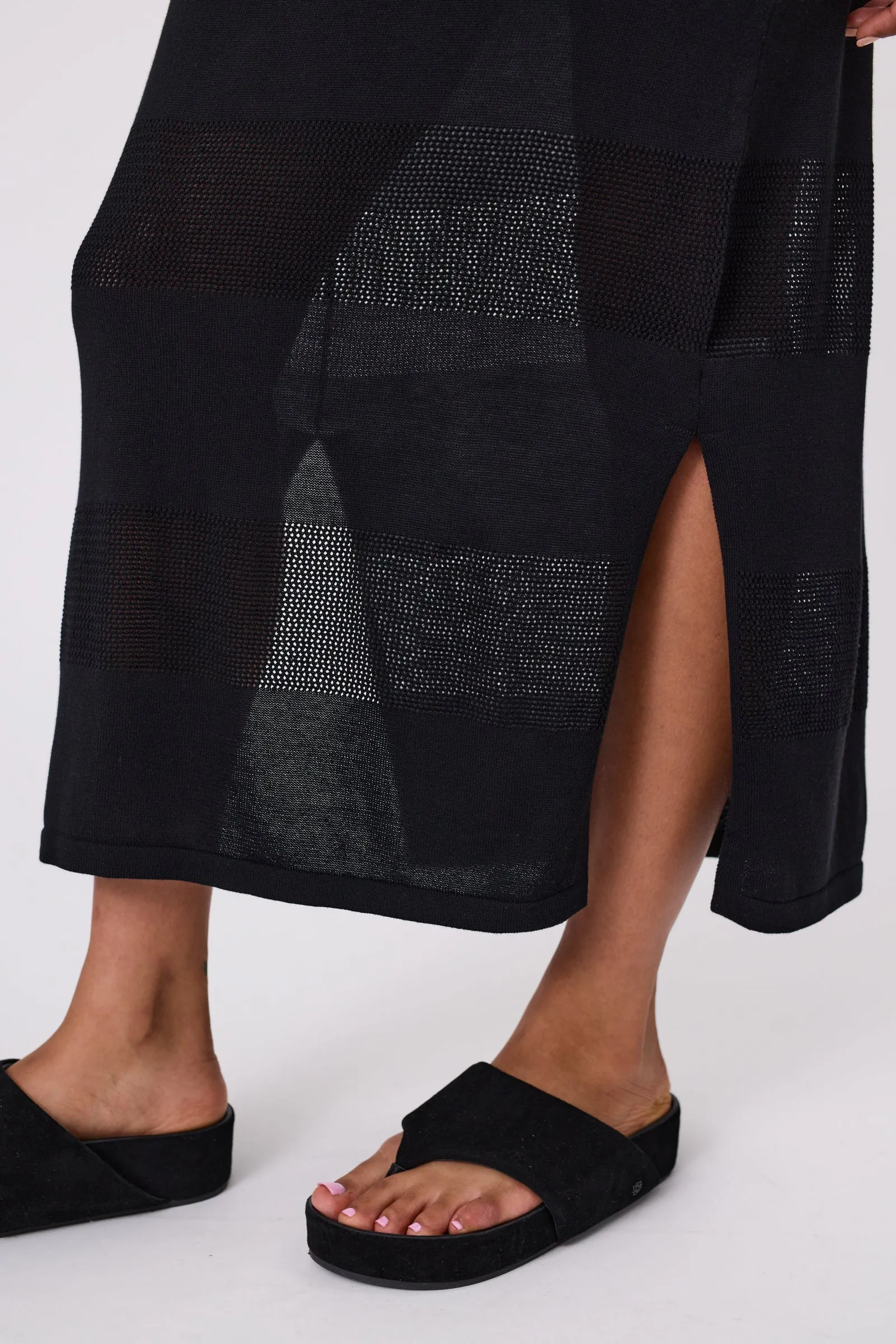 Prima Knit Maxi Dress - Black