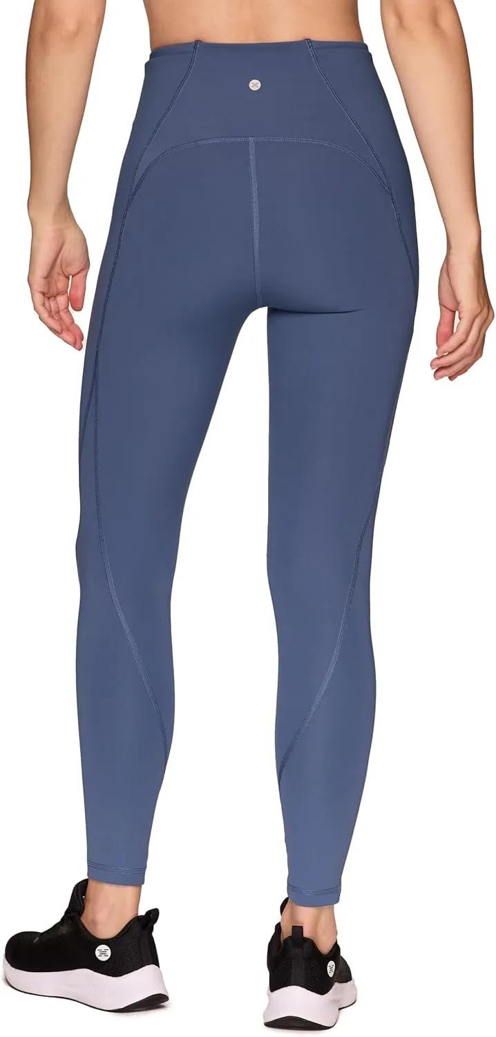RBX Active Full Length Leggings for Women, Quick Drying Squat Proof Gym Tights Workout Running Yoga Legging with Pockets