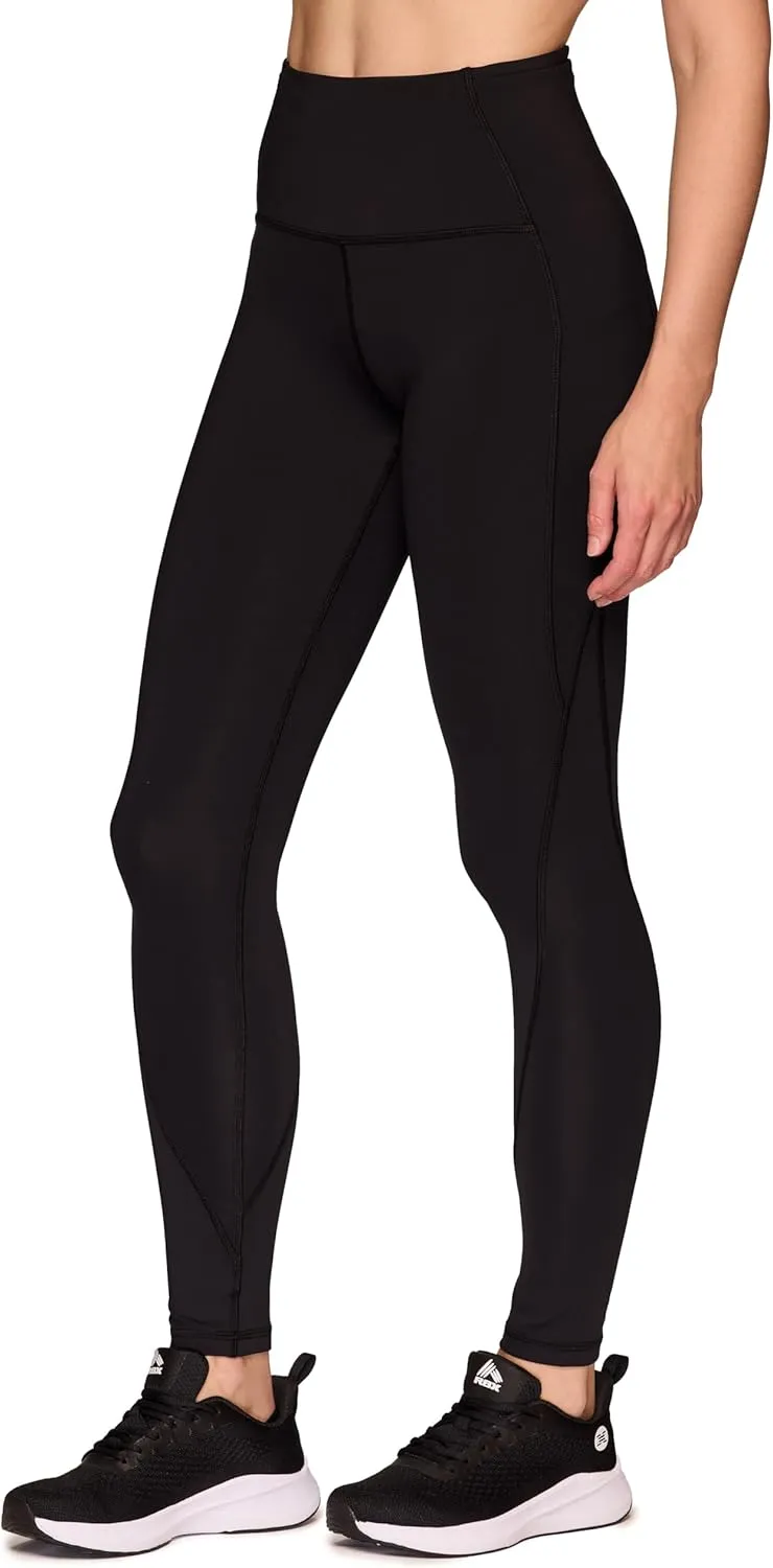 RBX Active Full Length Leggings for Women, Quick Drying Squat Proof Gym Tights Workout Running Yoga Legging with Pockets