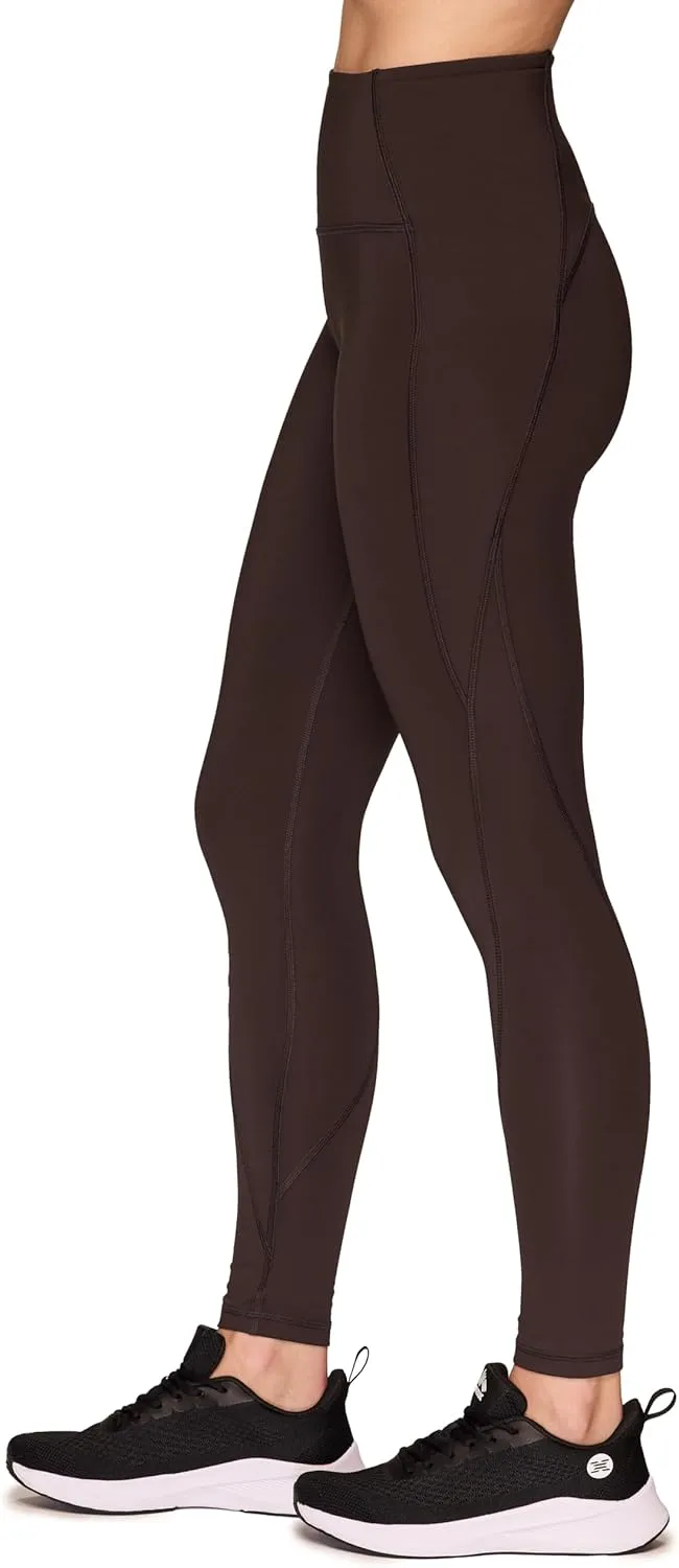RBX Active Full Length Leggings for Women, Quick Drying Squat Proof Gym Tights Workout Running Yoga Legging with Pockets