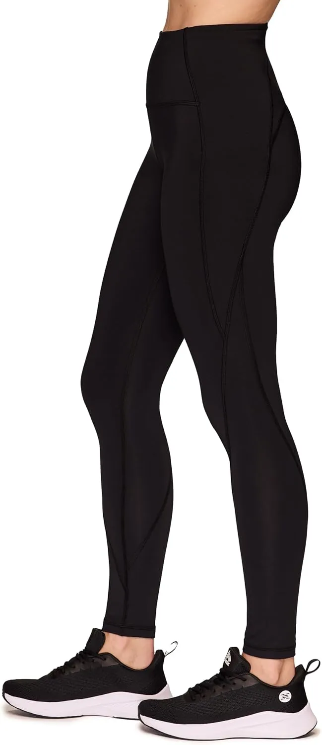 RBX Active Full Length Leggings for Women, Quick Drying Squat Proof Gym Tights Workout Running Yoga Legging with Pockets