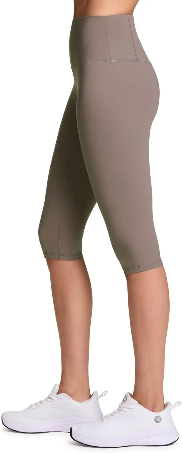 RBX Active Women's Cropped Capri Legging, 15" Inseam Buttery Soft Squat Proof Training Capri Yoga Tights