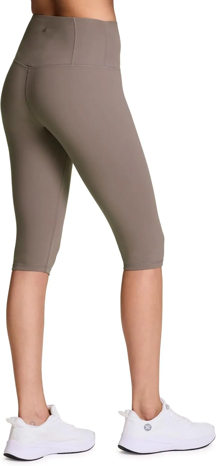 RBX Active Women's Cropped Capri Legging, 15" Inseam Buttery Soft Squat Proof Training Capri Yoga Tights