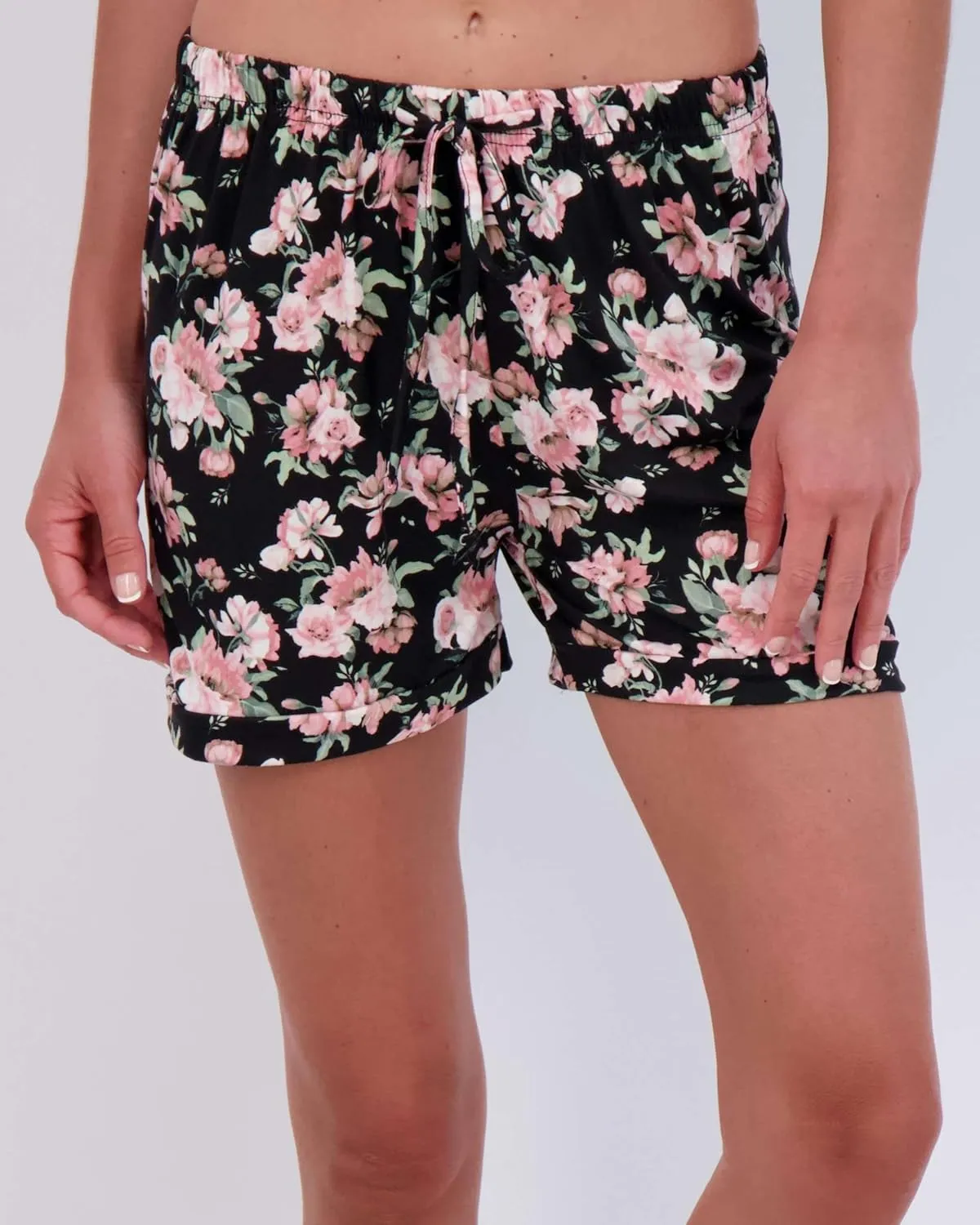 Real Essentials 3 Pack: Womens Ultra-Soft Comfy Stretch Pajama Lounge Shorts Elegant Sleepwear(Available In Plus Size)