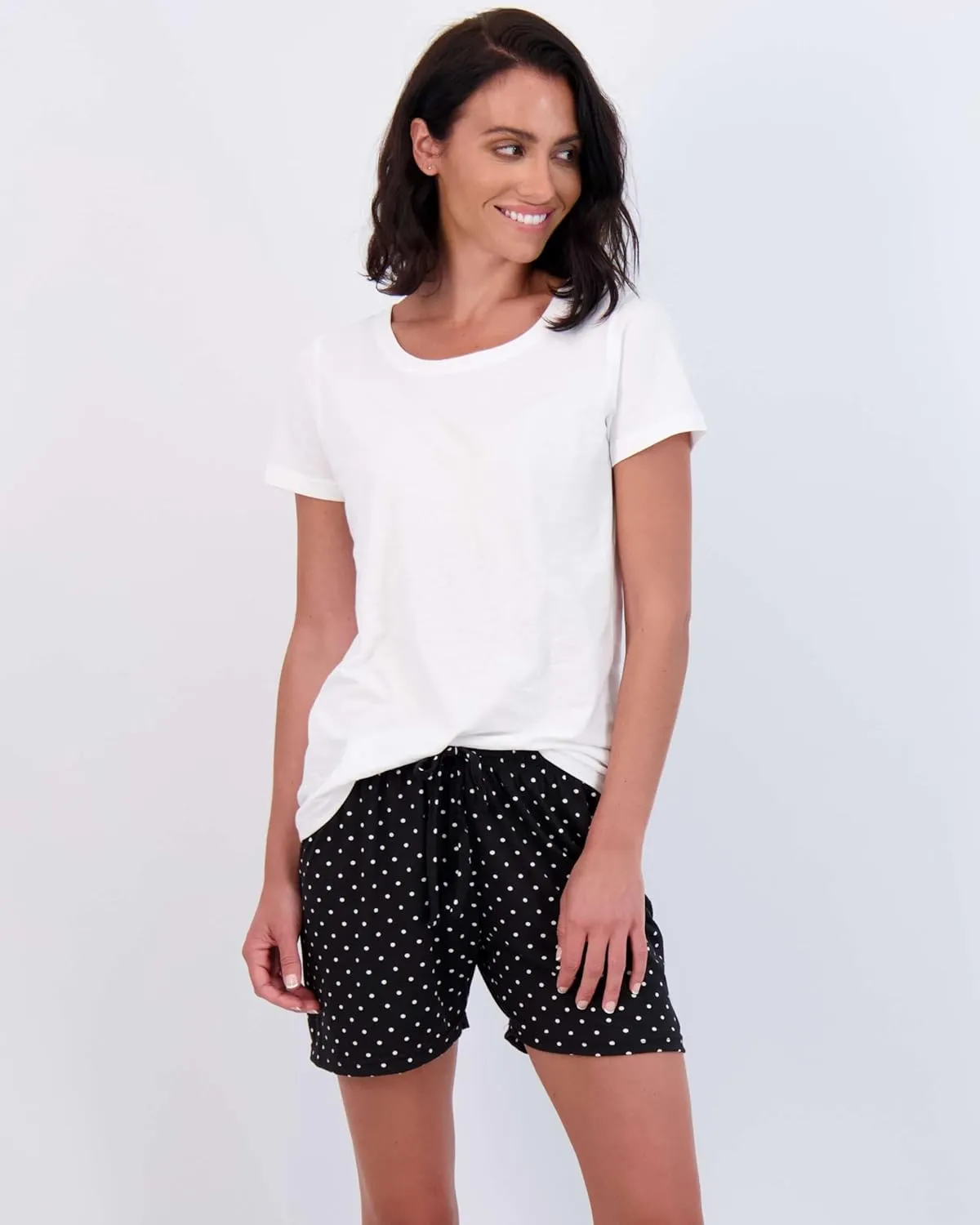 Real Essentials 3 Pack: Womens Ultra-Soft Comfy Stretch Pajama Lounge Shorts Elegant Sleepwear(Available In Plus Size)