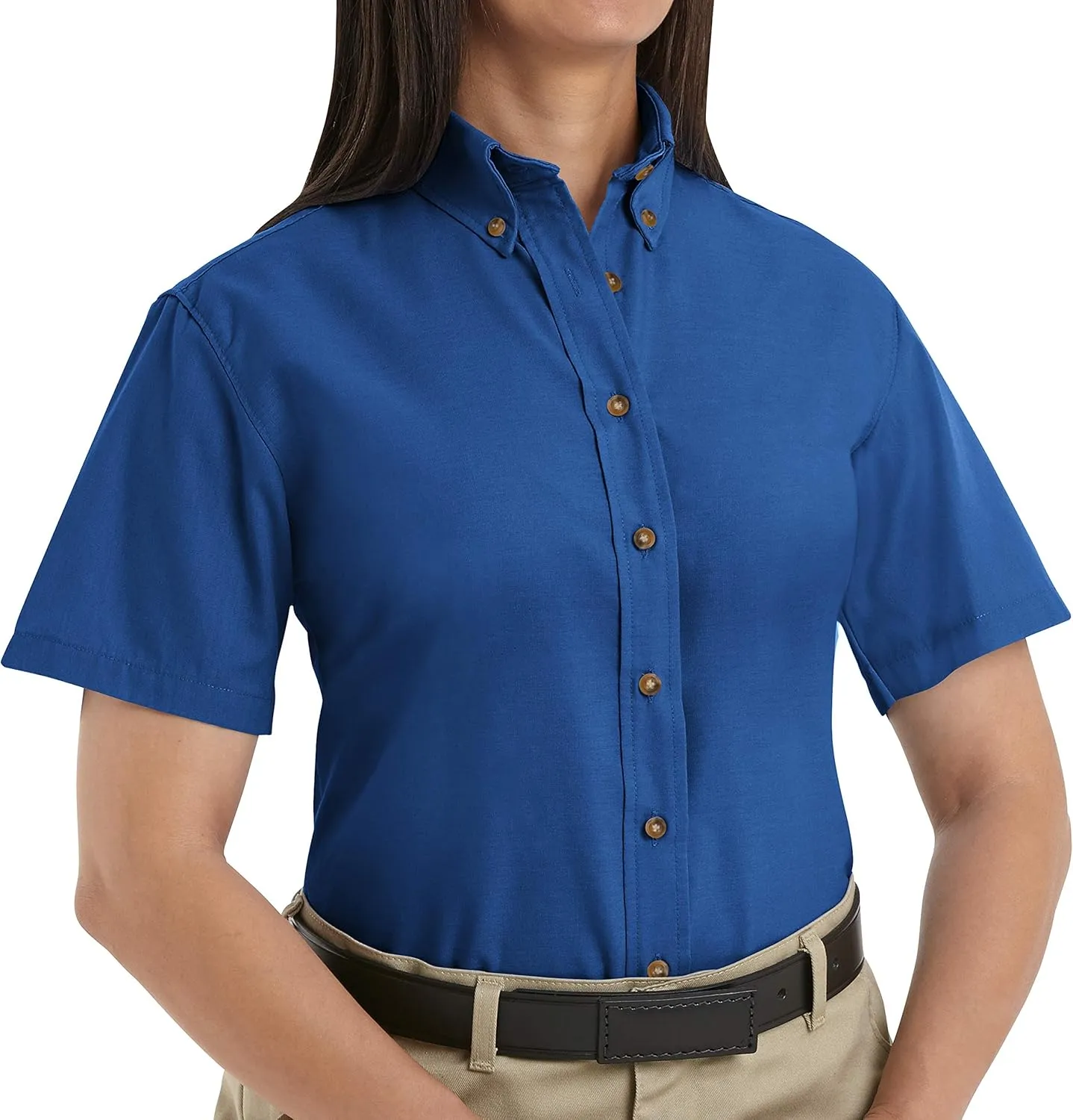 Red Kap Women's Standard Short Sleeve Poplin Dress Shirt