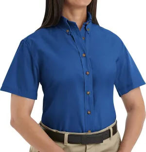 Red Kap Women's Standard Short Sleeve Poplin Dress Shirt