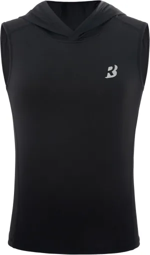 Roadbox Boys Tank Tops Athletic Hoodie Shirts, Sleeveless Quick Dry Sport Workout Active T-Shirt for Kids Youth