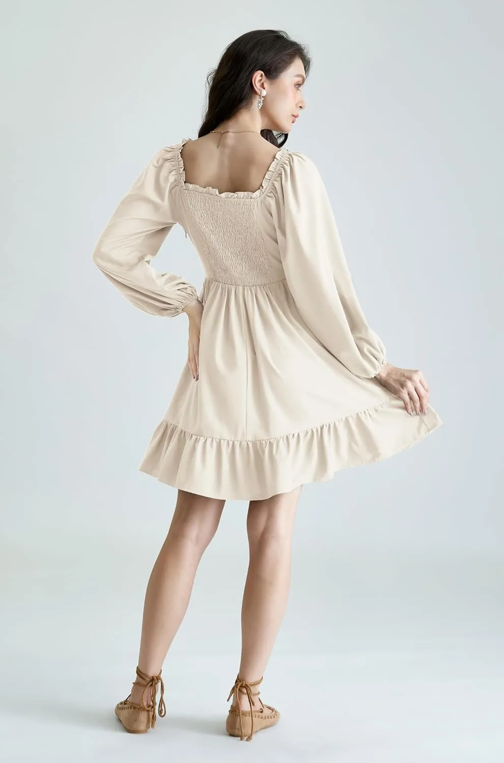 Scarlet Darkness Renaissance Corset Dress Long Lantern Sleeve Off The Shoulder Mini Dress