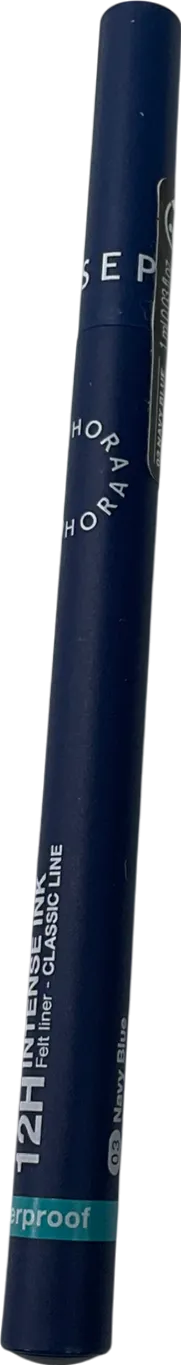 sephora 12h Intense Ink Classic Eyeliner Navy Blue 1
