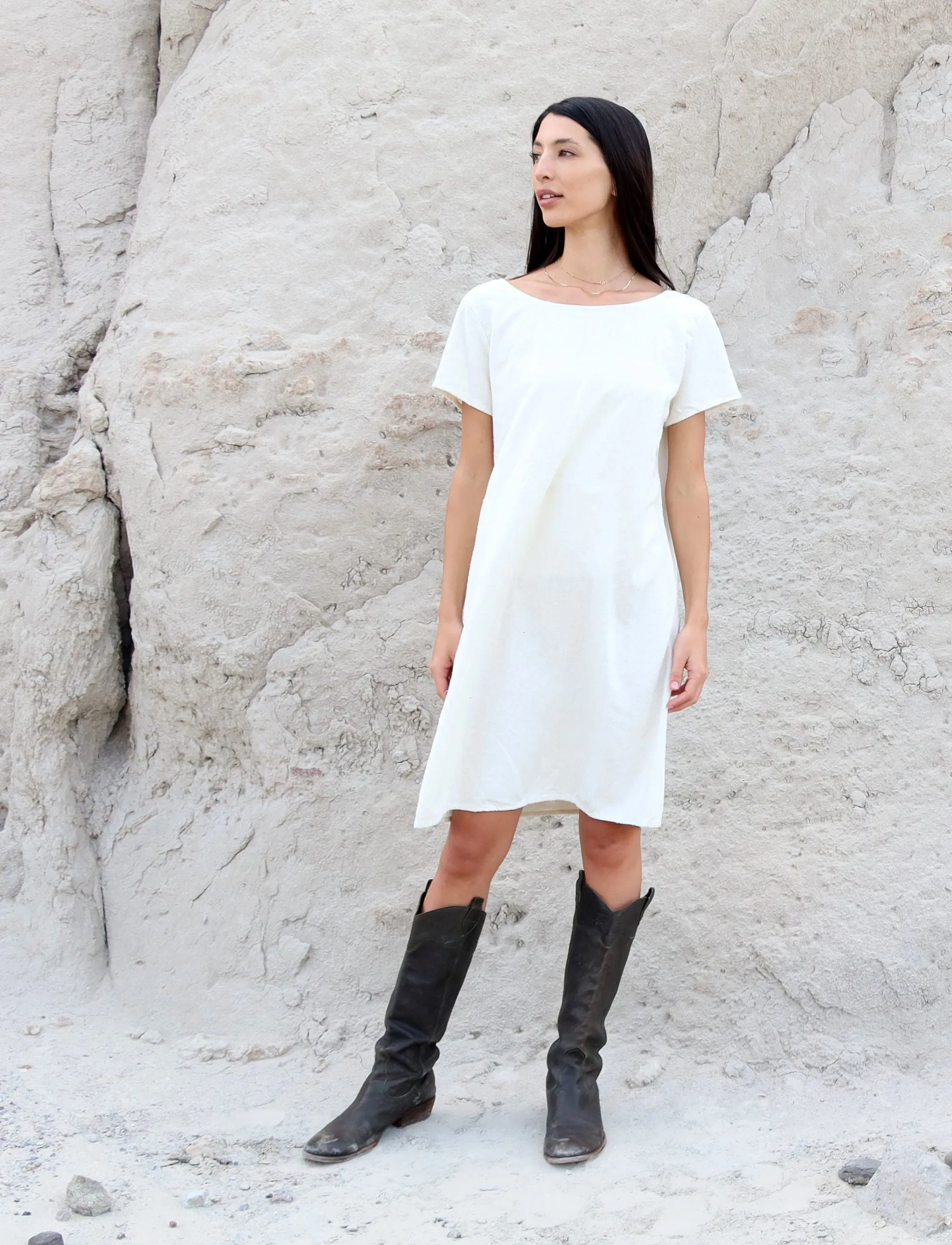 Silk Everyday Shift Short Dress