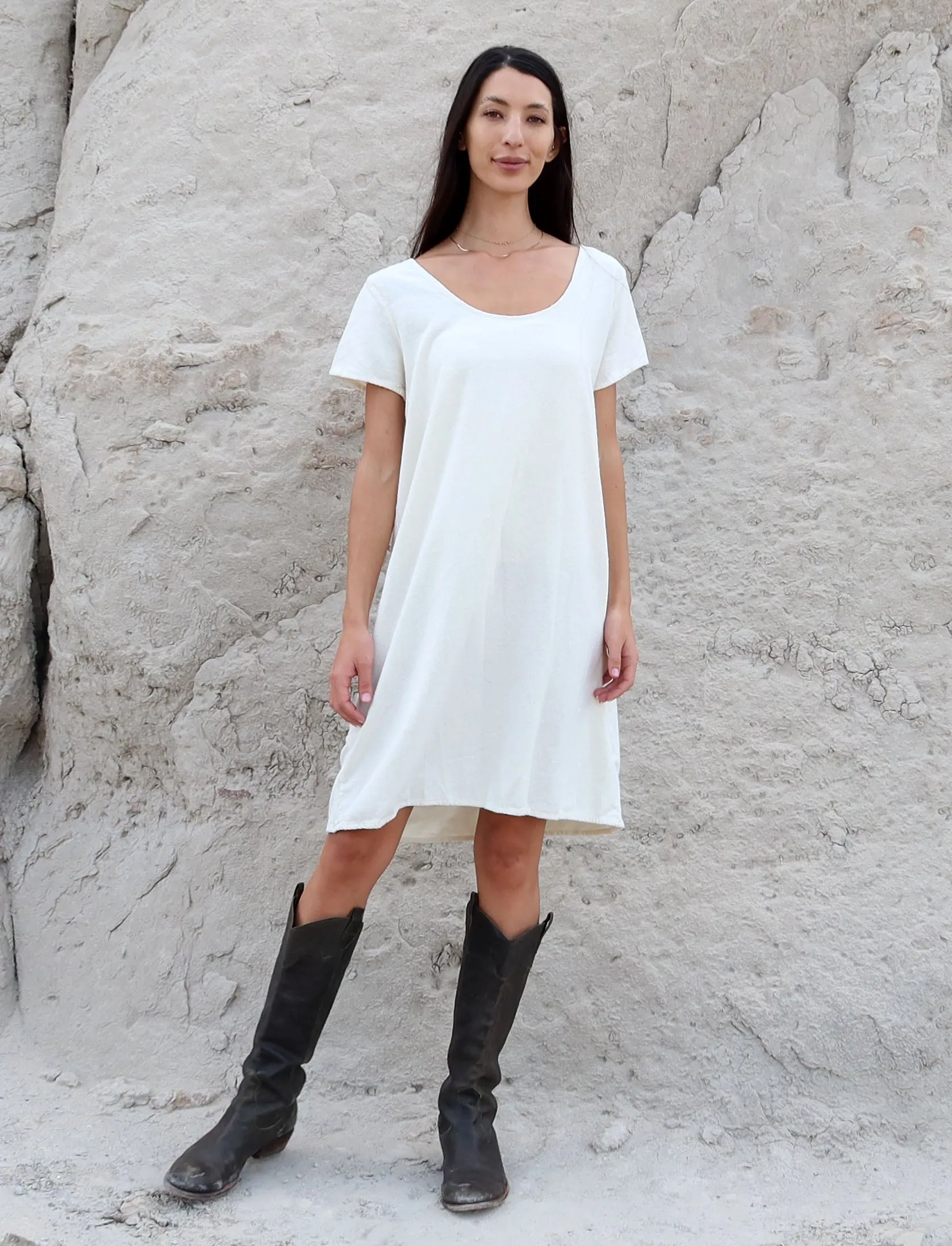 Silk Everyday Shift Short Dress
