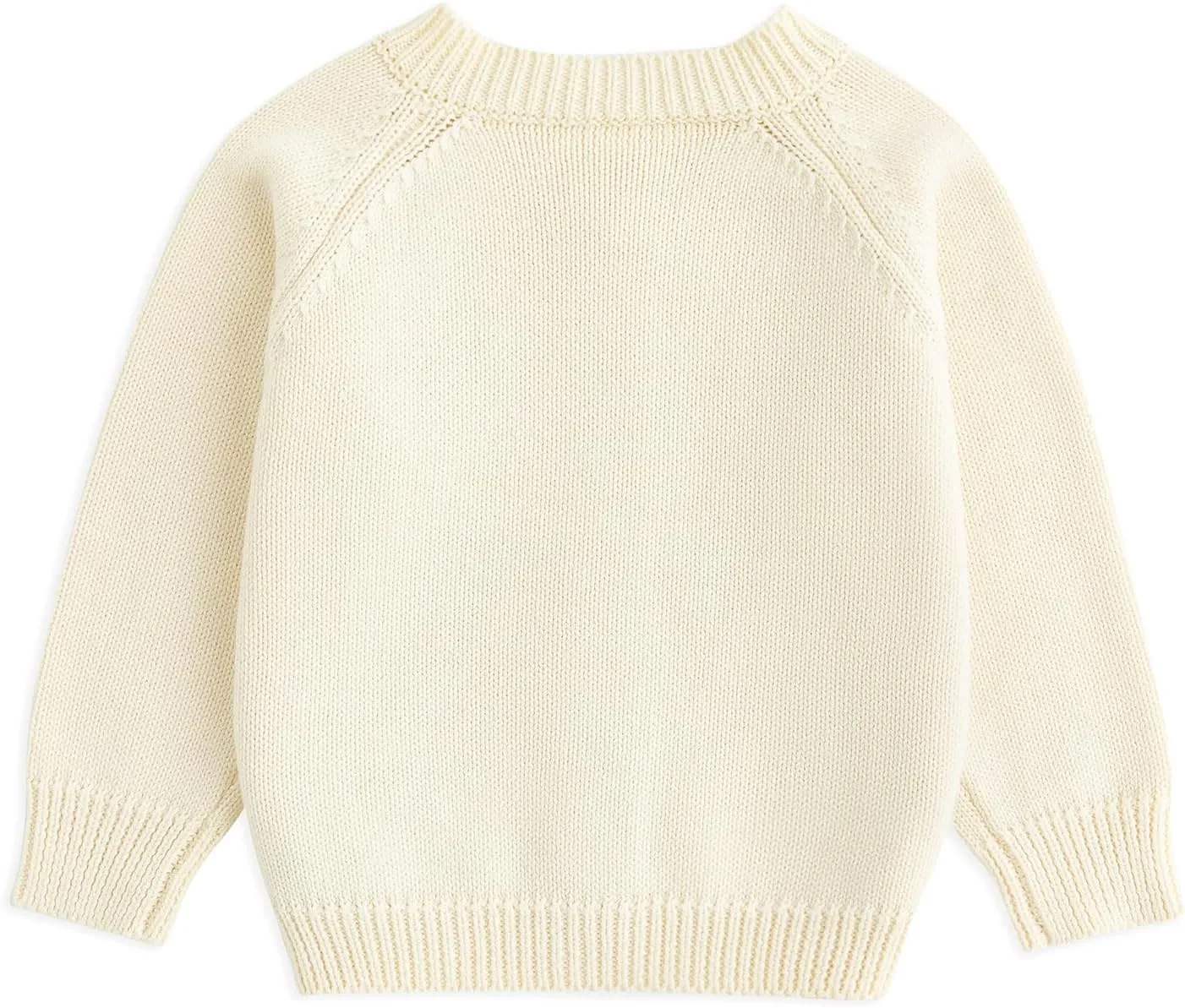 Simplee kids Baby Girl Knit Cardigan Sweater Cream Cotton Autumn Coat