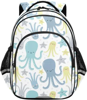 Starfish Cartoon Toddler Backpack for Boys Girls 3-8 School Bag for Elementary Bookbags for Preschool Kids Backpack for Kindergarten for tag2 15.3in