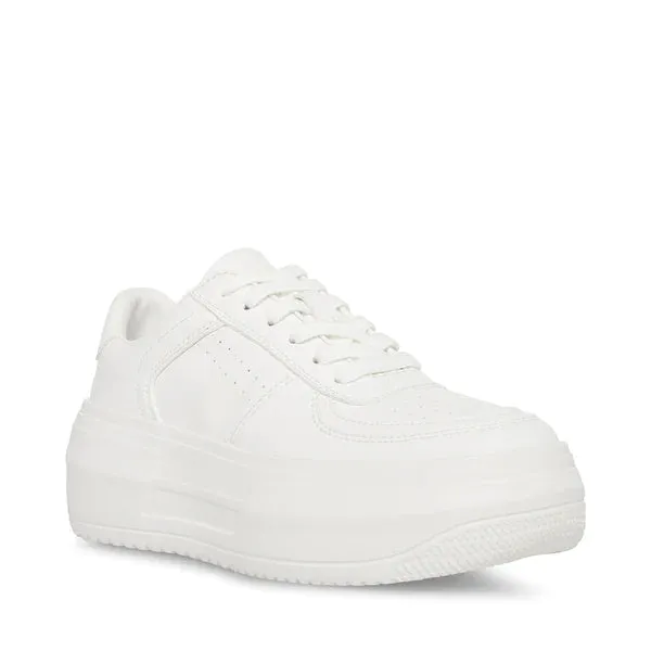 STEVE MADDEN PERRIN WHITE SNEAKERS