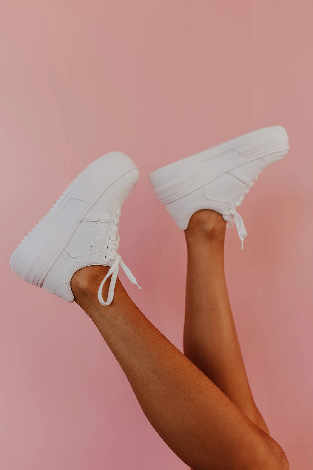 STEVE MADDEN PERRIN WHITE SNEAKERS