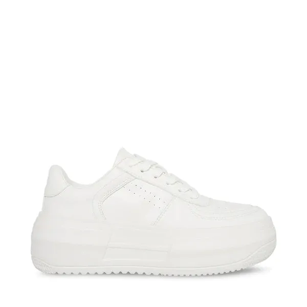 STEVE MADDEN PERRIN WHITE SNEAKERS