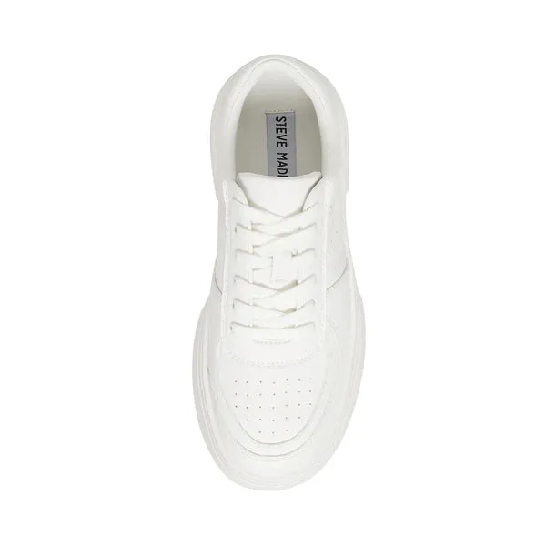 STEVE MADDEN PERRIN WHITE SNEAKERS