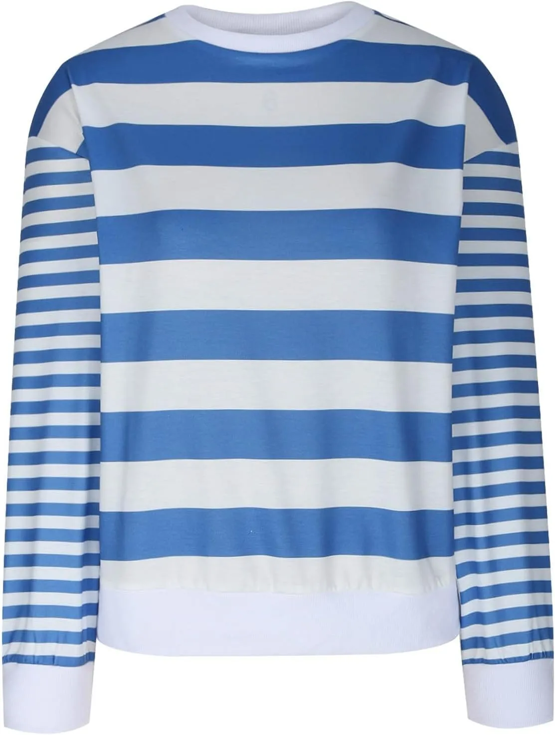 Striped Shirts for Womens Long Sleeve Shirts Cute Crewneck Pullover Tops Casual Loose Fall Fashion 2024 Outfits
