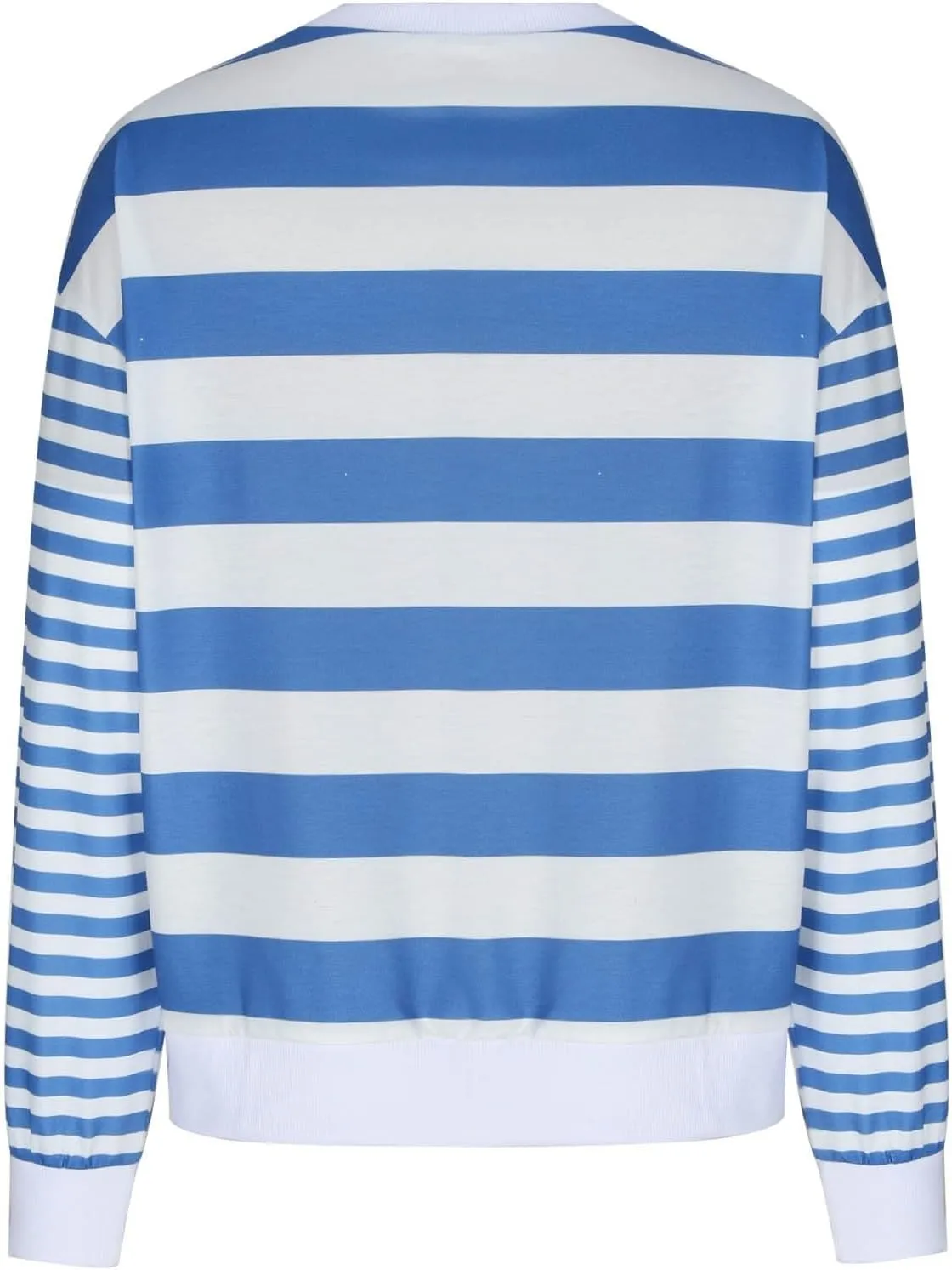 Striped Shirts for Womens Long Sleeve Shirts Cute Crewneck Pullover Tops Casual Loose Fall Fashion 2024 Outfits