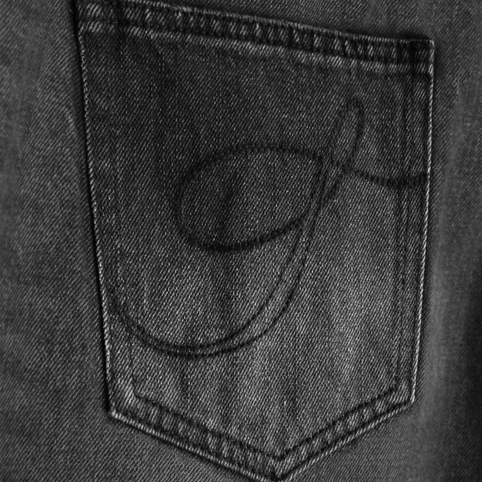 Syenti Released Hem Jeans Black