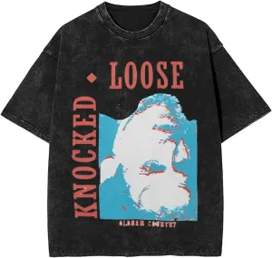 T Shirts for Men Over Sized Loose Fit T-Shirt Heavy Cotton Washed Vintage Tee Unisex Shirts