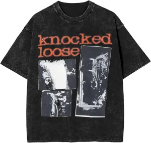 T Shirts for Men Over Sized Loose Fit T-Shirt Heavy Cotton Washed Vintage Tee Unisex Shirts