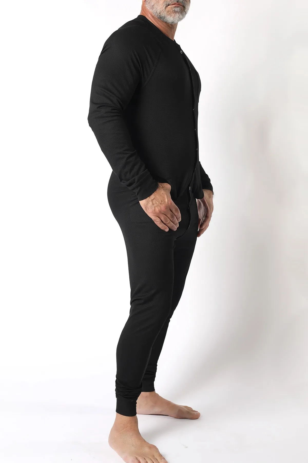 Tahoe Snap Up Union Suit w/ Pockets