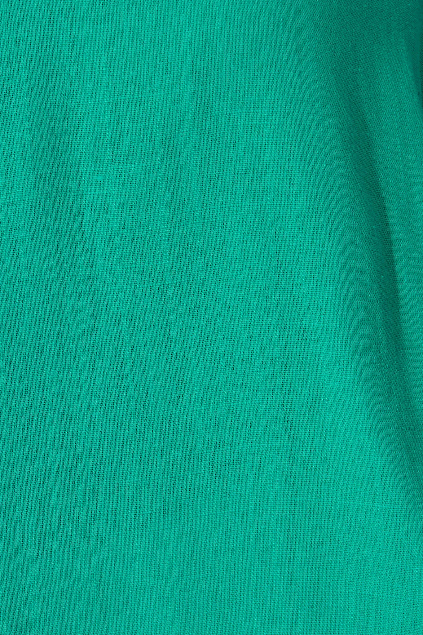 Teal Linen Blend Jasper Blouse