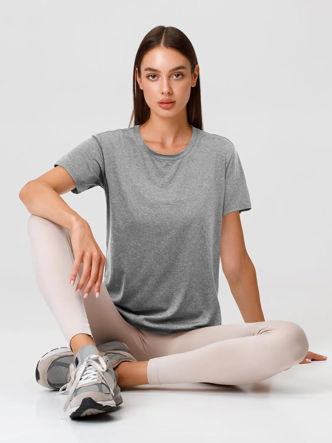 URATOT Women's Short Sleeve Moisture Wicking Athletic Gym T-Shirts Workout Shirts for Women Dry-Fit Summer Tops