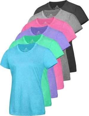 URATOT Women's Short Sleeve Moisture Wicking Athletic Gym T-Shirts Workout Shirts for Women Dry-Fit Summer Tops