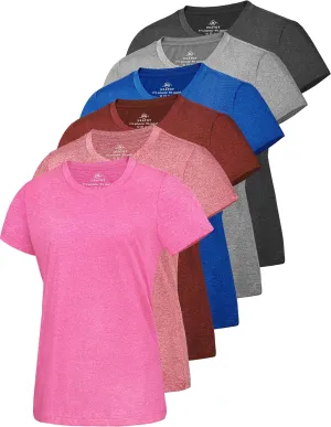 URATOT Women's Short Sleeve Moisture Wicking Athletic Gym T-Shirts Workout Shirts for Women Dry-Fit Summer Tops