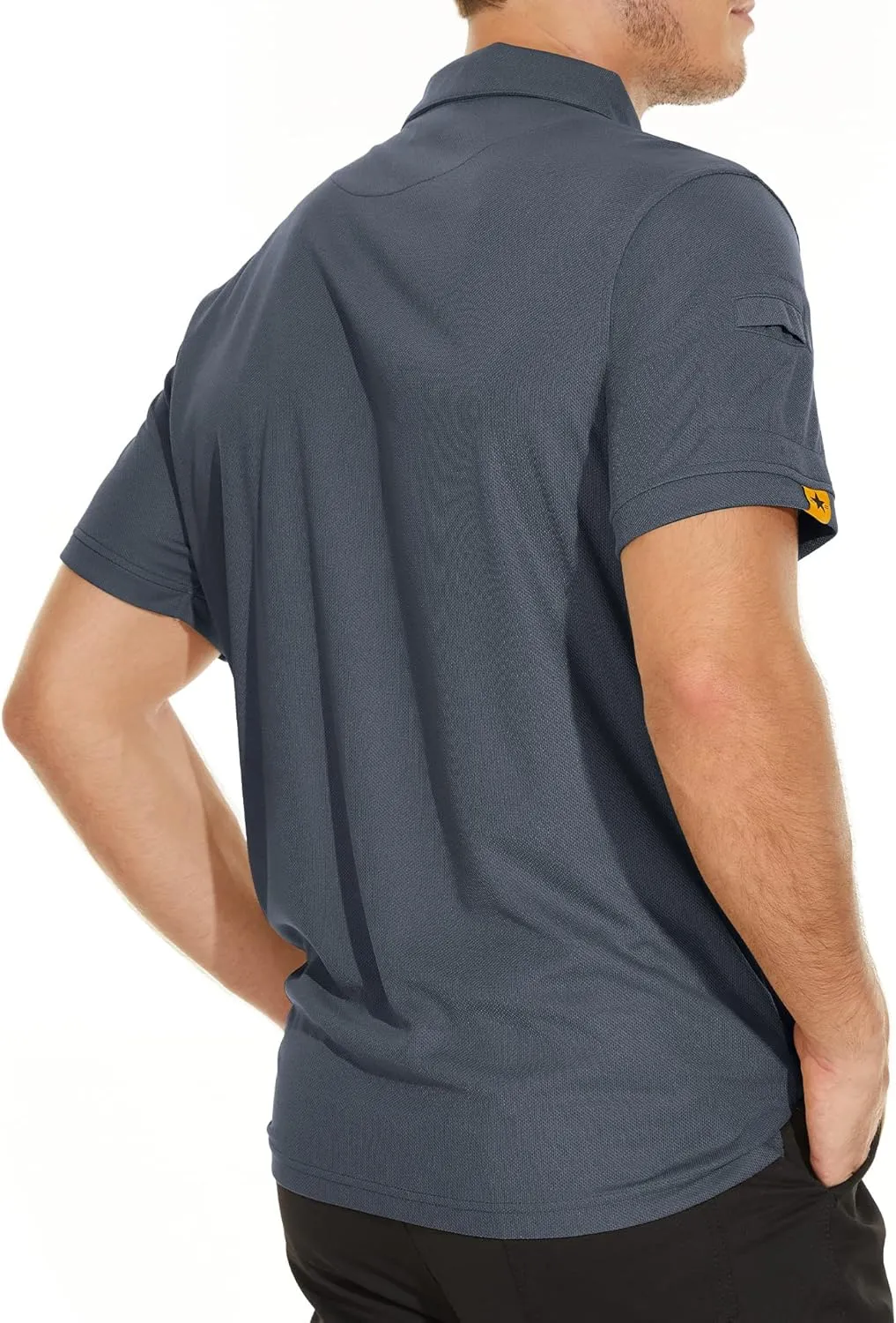 V VALANCH Mens Polo Shirts Short Sleeve Moisture Wicking Golf Polo Athletic Collared Shirt Tennis T-Shirt Tops