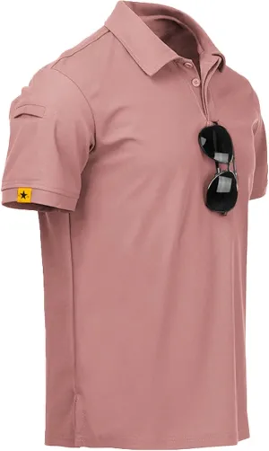 V VALANCH Mens Polo Shirts Short Sleeve Moisture Wicking Golf Polo Athletic Collared Shirt Tennis T-Shirt Tops