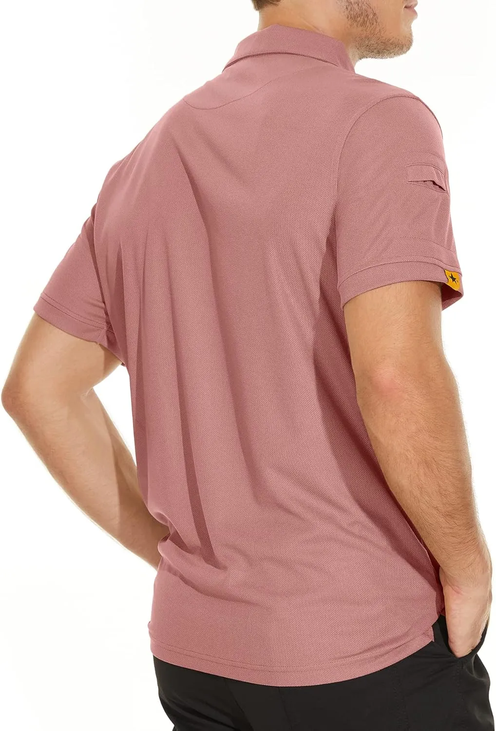 V VALANCH Mens Polo Shirts Short Sleeve Moisture Wicking Golf Polo Athletic Collared Shirt Tennis T-Shirt Tops