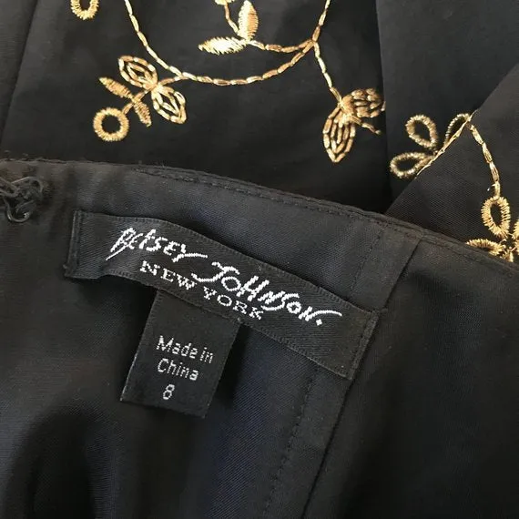 Vintage 1990s Betsey Johnson Strapless Cocktail Dress