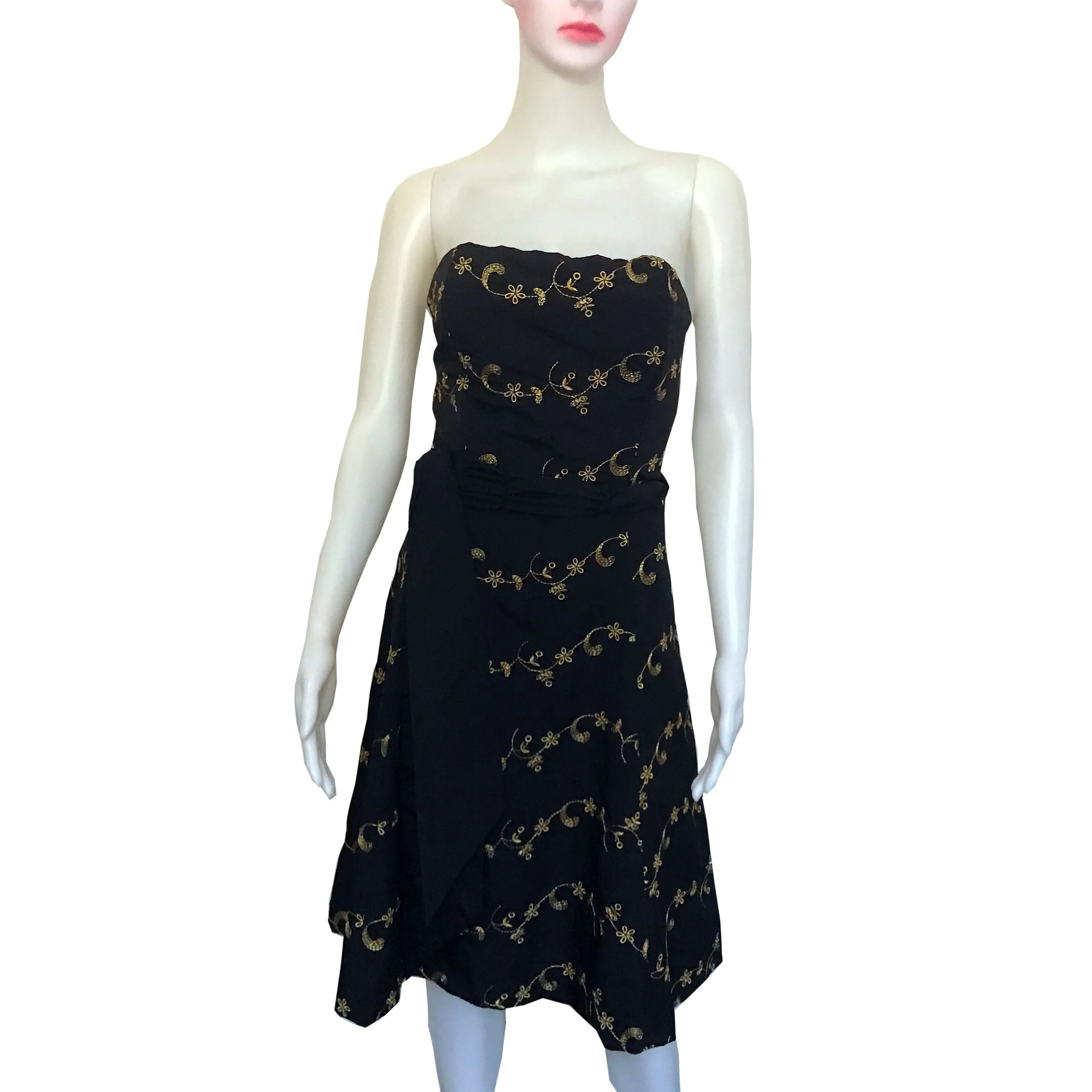 Vintage 1990s Betsey Johnson Strapless Cocktail Dress