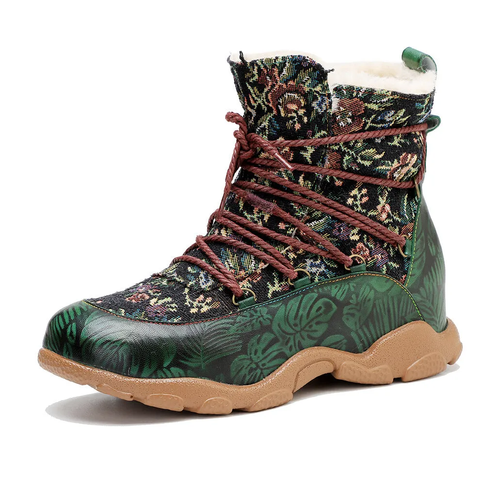 Vintage Handmade Comfortable Casual Ankle Boots