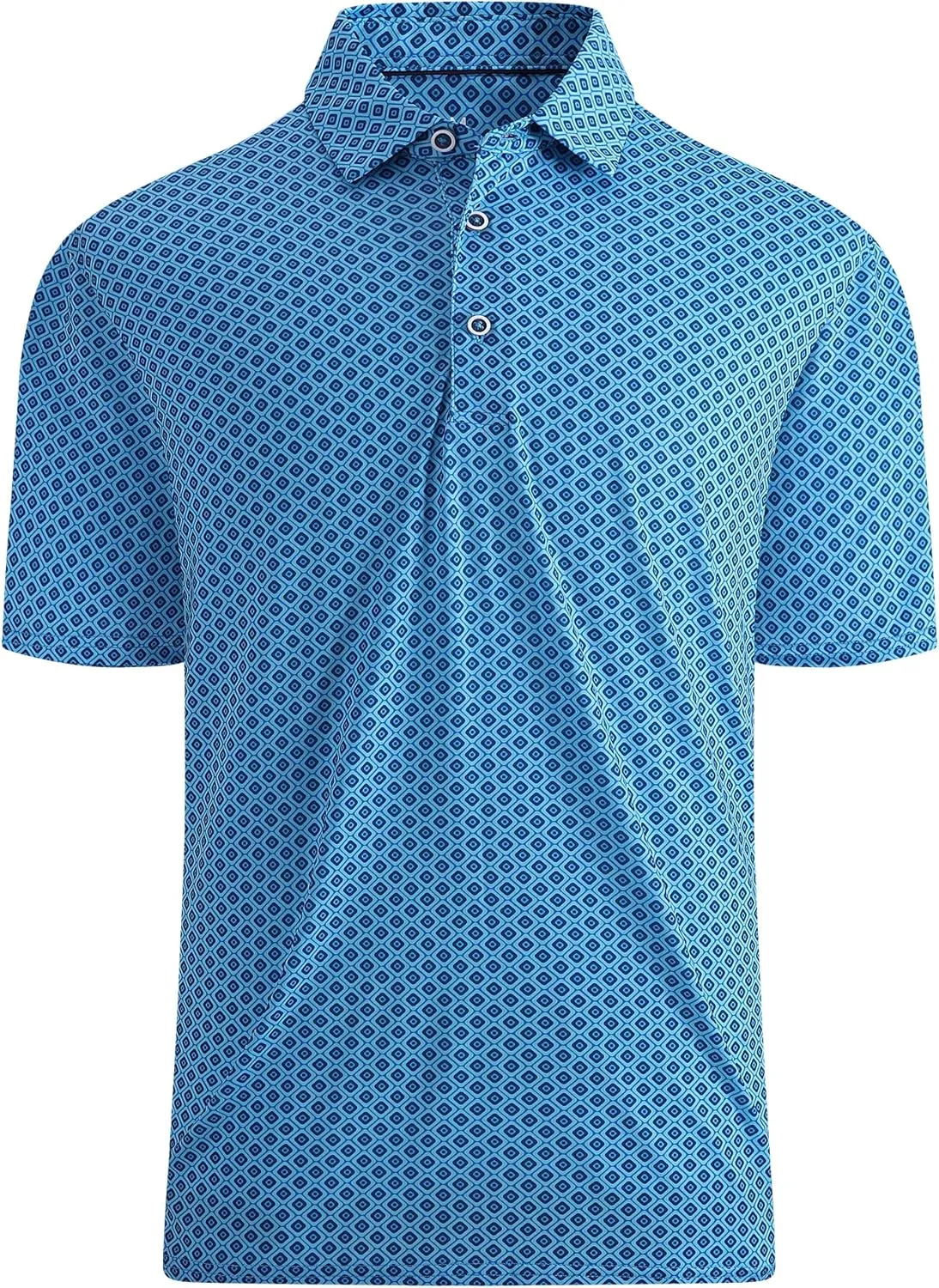 WARHORSEE Mens Golf Polo Shirts Short Sleeve Quick Dry, Performance Stretchy Casual Polo Shirts for Men