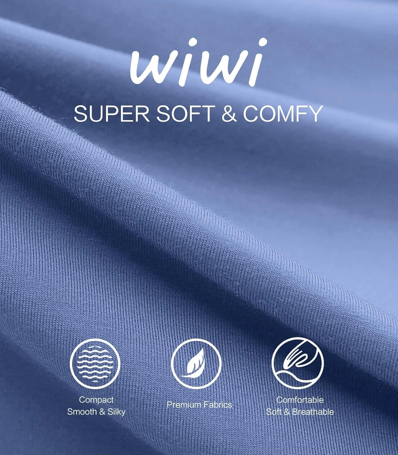 WiWi Mens Bamboo Viscose Pajama Pants Soft Lounge Bottoms Knit Big and Long Sweatpants Lightweight Sleep Pant Drawstring S-4X
