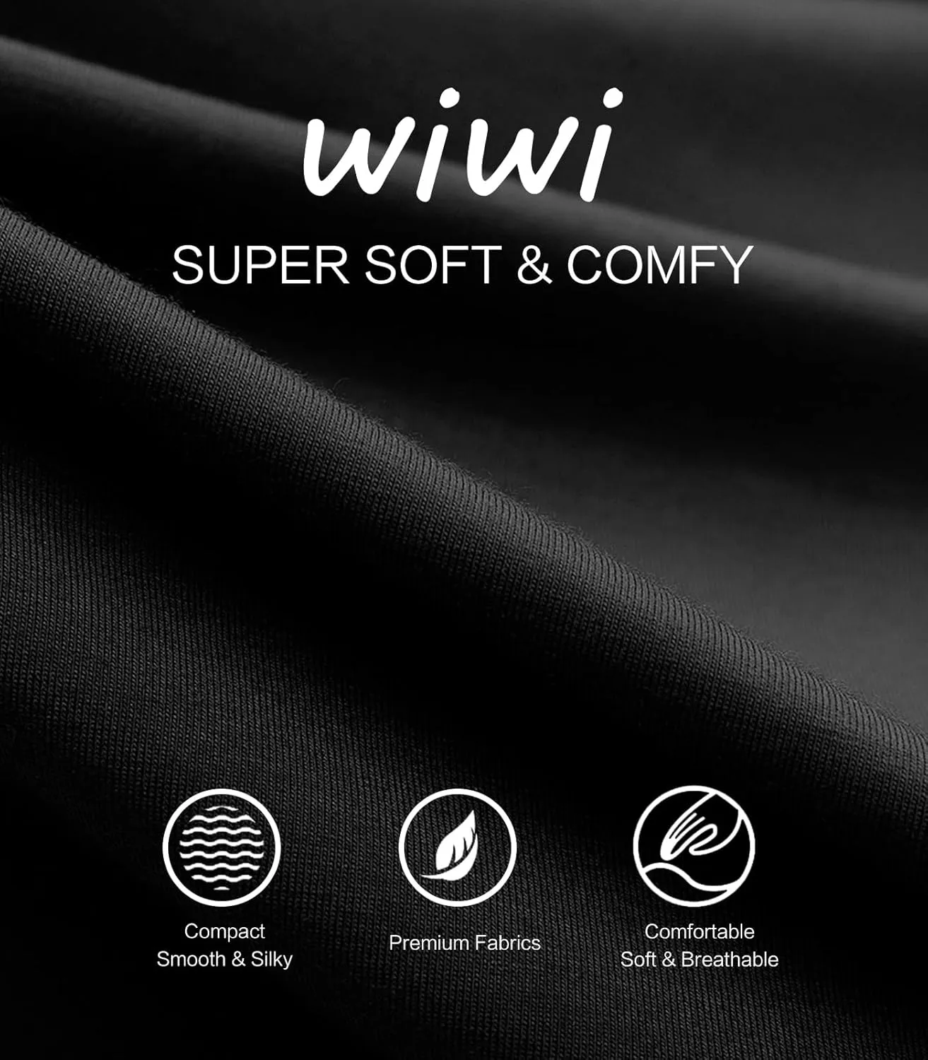 WiWi Mens Bamboo Viscose Pajama Pants Soft Lounge Bottoms Knit Big and Long Sweatpants Lightweight Sleep Pant Drawstring S-4X