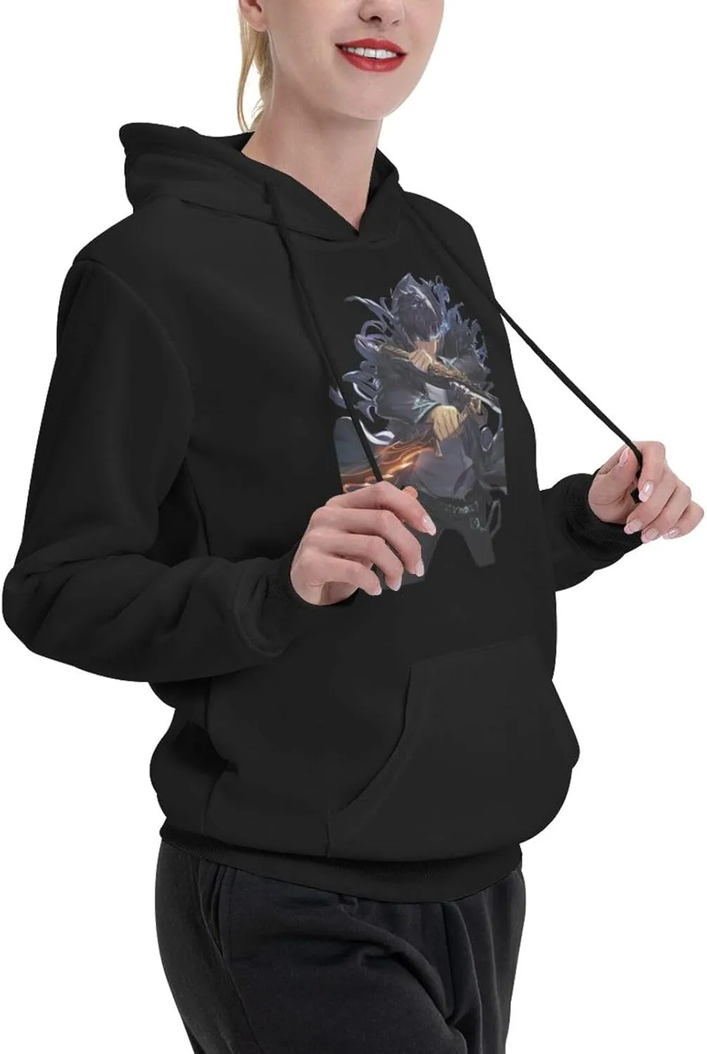 Women Hoodie Unisex Adult Hooded Sweatshirt Long Sleeve Tops Funny Pullover Coat
