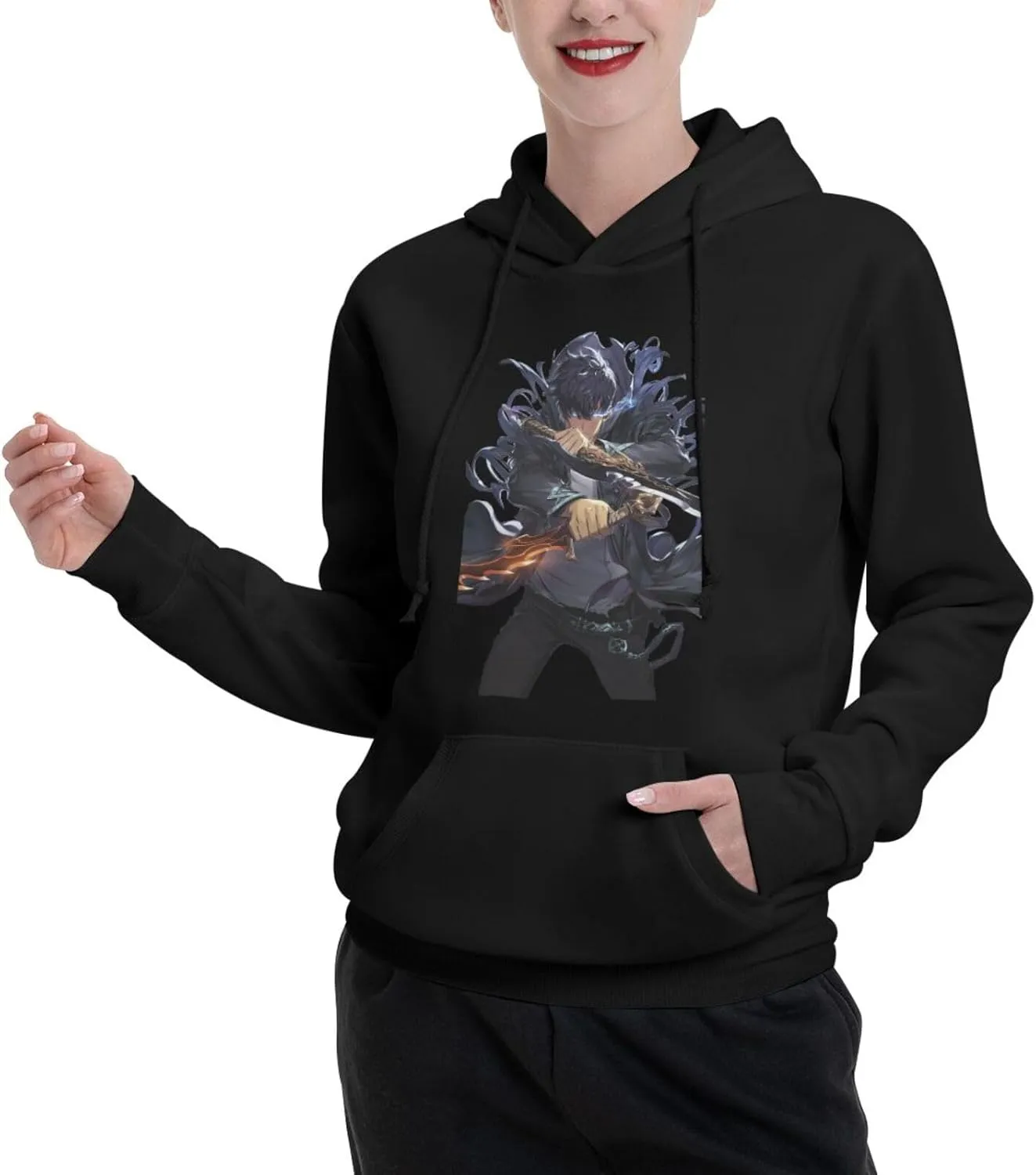 Women Hoodie Unisex Adult Hooded Sweatshirt Long Sleeve Tops Funny Pullover Coat