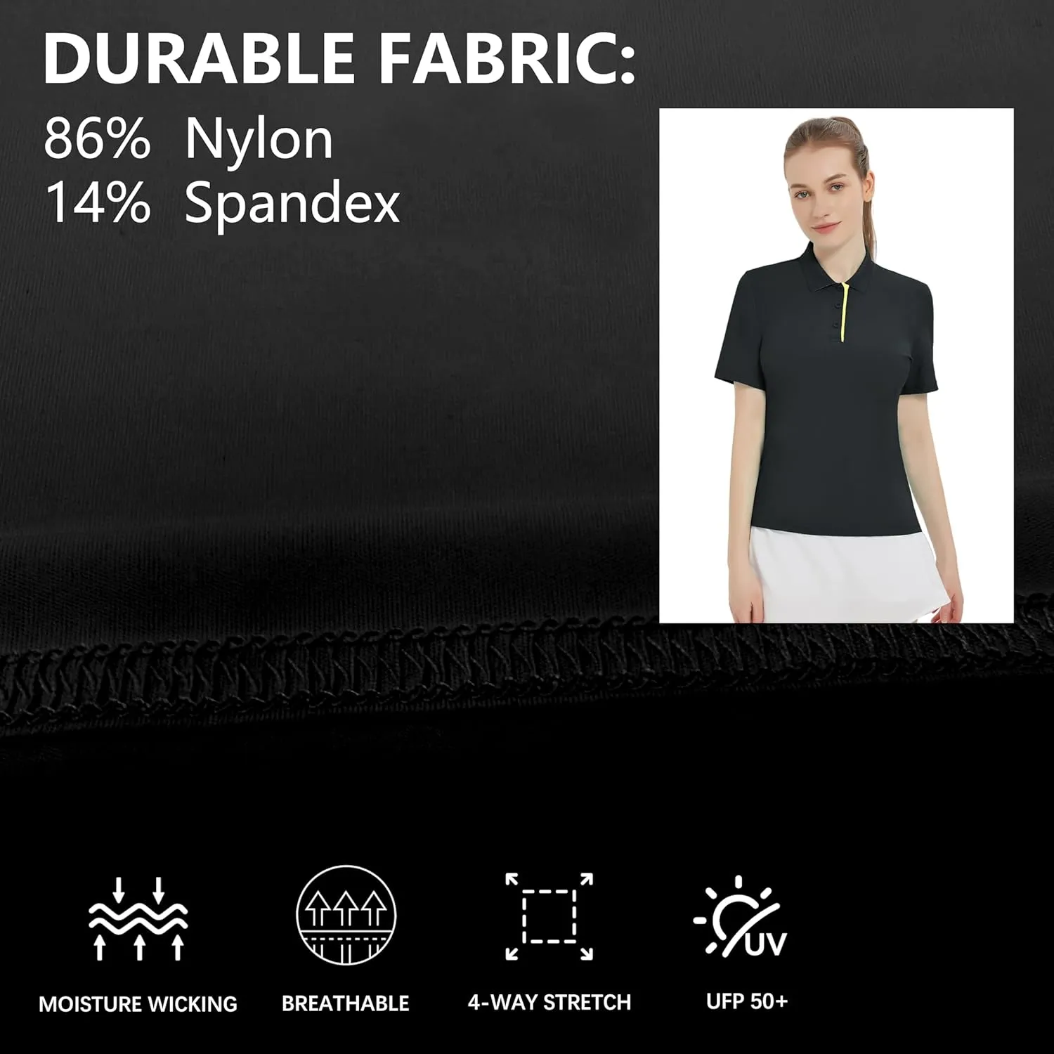 Women Print Golf Sport Polo Shirts Athletic Lightweight Quick Dry Slim Stretchable Tennis Short Sleeve Shirts