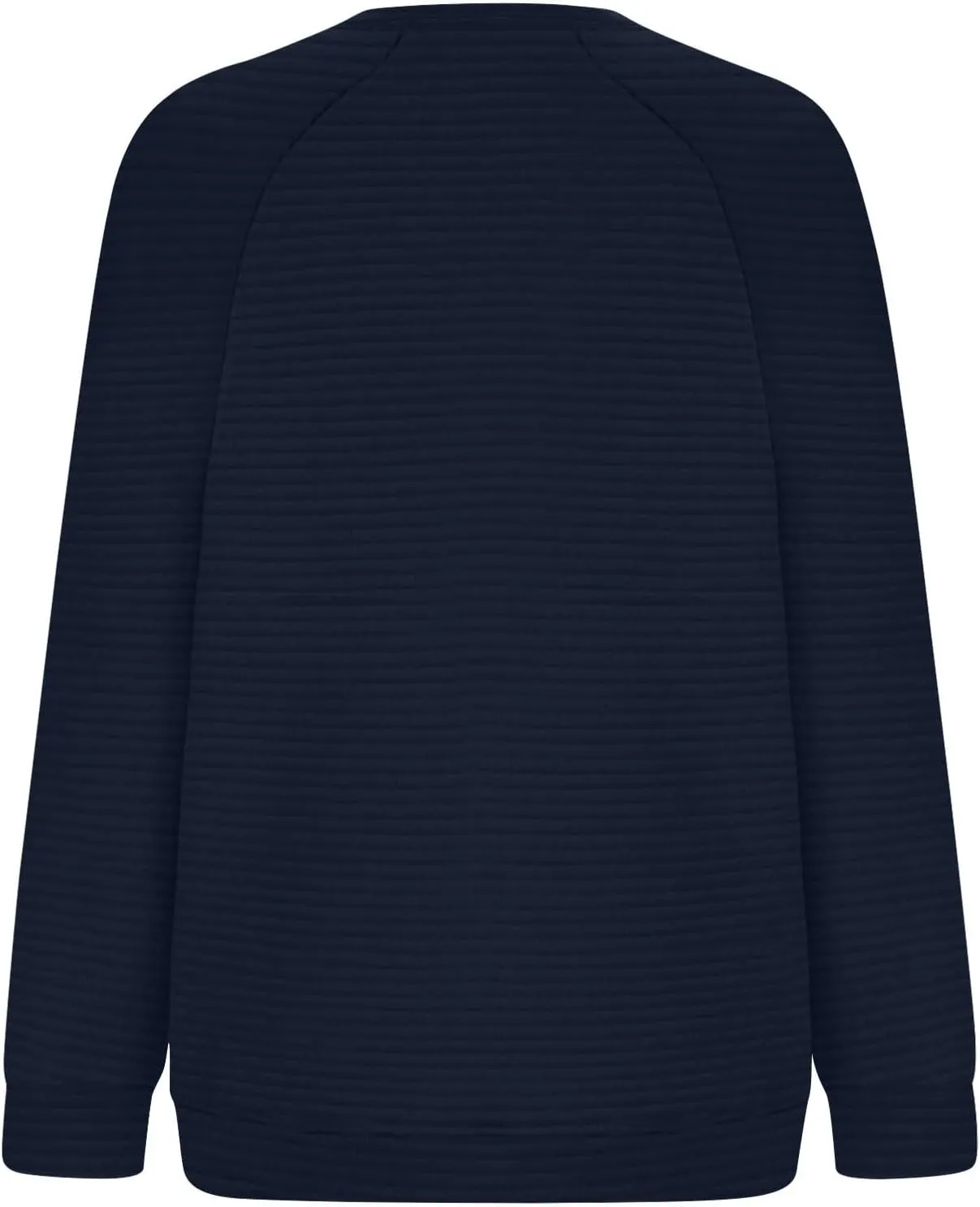 Women Sweatshirts Trendy Comfy Baggy Raglan Sleeve Crew Neck Blouses Shirts Solid Color Loose Fitting Lounge Tops